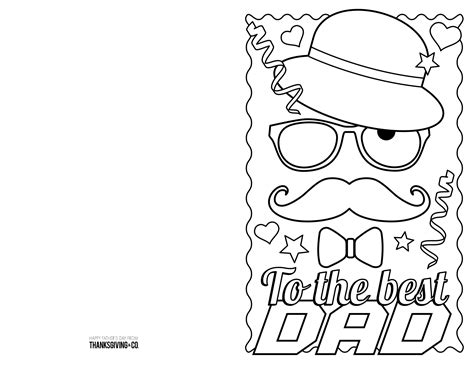 Free Printable Father S Day Cards To Color